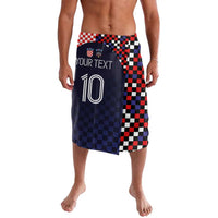 Custom Croatia Football Go Checkered Ones Lavalava