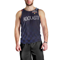 Custom Croatia Football Go Checkered Ones Men Tank Top