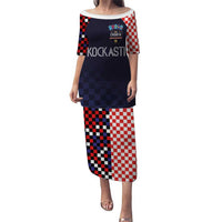 Custom Croatia Football Go Checkered Ones Puletasi - Wonder Print Shop