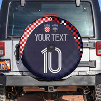 Custom Croatia Football Go Checkered Ones Spare Tire Cover - Wonder Print Shop