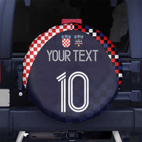 Custom Croatia Football Go Checkered Ones Spare Tire Cover - Wonder Print Shop