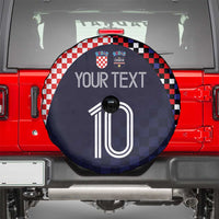 Custom Croatia Football Go Checkered Ones Spare Tire Cover - Wonder Print Shop