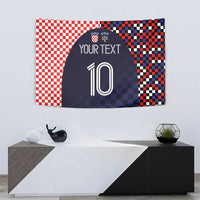 Custom Croatia Football Go Checkered Ones Tapestry - Wonder Print Shop