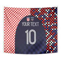 Custom Croatia Football Go Checkered Ones Tapestry - Wonder Print Shop
