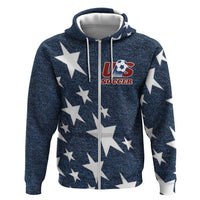 Custom United States Soccer Hoodie Retro 1994 Denim Style