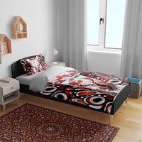 Canada Day Bedding Set The Forest Moose and Maple Leaves-Haida Pattern