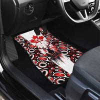 Canada Day Car Mats The Forest Moose and Maple Leaves-Haida Pattern