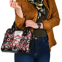Canada Day Shoulder Handbag The Forest Moose and Maple Leaves-Haida Pattern