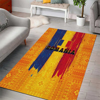 Personalized Romania Flag Day Area Rug Traditional Pattern Royal Style