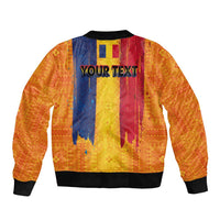 Personalized Romania Flag Day Bomber Jacket Traditional Pattern Royal Style