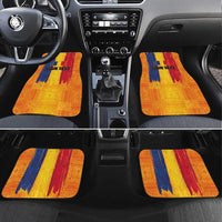 Personalized Romania Flag Day Car Mats Traditional Pattern Royal Style