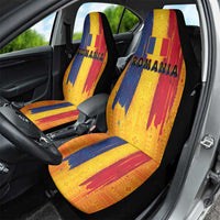 Personalized Romania Flag Day Car Seat Cover Traditional Pattern Royal Style