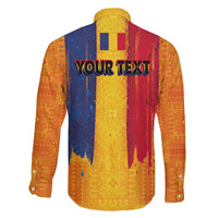 Personalized Romania Flag Day Family Matching Puletasi and Hawaiian Shirt Traditional Pattern Royal Style