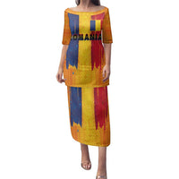 Personalized Romania Flag Day Family Matching Puletasi and Hawaiian Shirt Traditional Pattern Royal Style