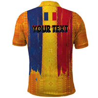 Personalized Romania Flag Day Polo Shirt Traditional Pattern Royal Style