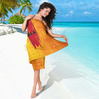 Personalized Romania Flag Day Sarong Traditional Pattern Royal Style