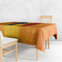 Personalized Romania Flag Day Tablecloth Traditional Pattern Royal Style