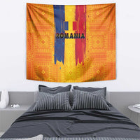 Personalized Romania Flag Day Tapestry Traditional Pattern Royal Style