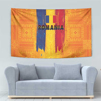 Personalized Romania Flag Day Tapestry Traditional Pattern Royal Style