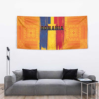 Personalized Romania Flag Day Tapestry Traditional Pattern Royal Style