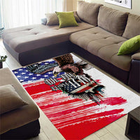 The United States Independence Day Area Rug We The People Watercolor Style