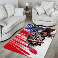 The United States Independence Day Area Rug We The People Watercolor Style