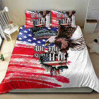 The United States Independence Day Bedding Set We The People Watercolor Style