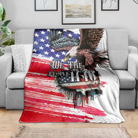 The United States Independence Day Blanket We The People Watercolor Style