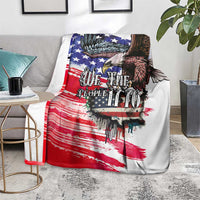 The United States Independence Day Blanket We The People Watercolor Style