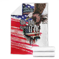 The United States Independence Day Blanket We The People Watercolor Style