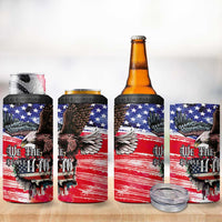 The United States Independence Day 4 in 1 Can Cooler Tumbler We The People Watercolor Style