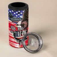 The United States Independence Day 4 in 1 Can Cooler Tumbler We The People Watercolor Style