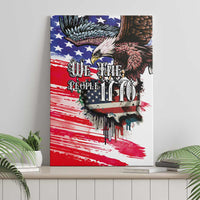 The United States Independence Day Canvas Wall Art We The People Watercolor Style