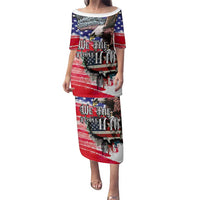 The United States Independence Day Family Matching Puletasi and Hawaiian Shirt We The People Watercolor Style