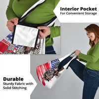 The United States Independence Day Grocery Bag We The People Watercolor Style