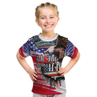 The United States Independence Day Kid T Shirt We The People Watercolor Style
