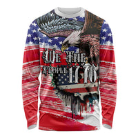 The United States Independence Day Long Sleeve Shirt We The People Watercolor Style