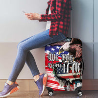 The United States Independence Day Luggage Cover We The People Watercolor Style