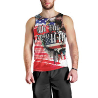 The United States Independence Day Men Tank Top We The People Watercolor Style