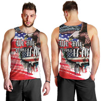 The United States Independence Day Men Tank Top We The People Watercolor Style