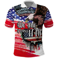 The United States Independence Day Polo Shirt We The People Watercolor Style
