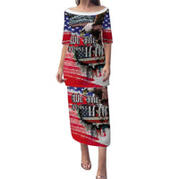 The United States Independence Day Puletasi We The People Watercolor Style