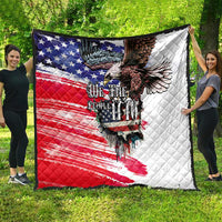 The United States Independence Day Quilt We The People Watercolor Style