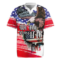 The United States Independence Day Rugby Jersey We The People Watercolor Style