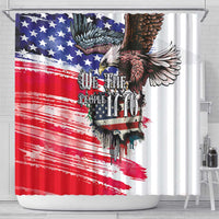 The United States Independence Day Shower Curtain We The People Watercolor Style