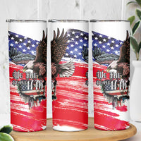 The United States Independence Day Skinny Tumbler We The People Watercolor Style