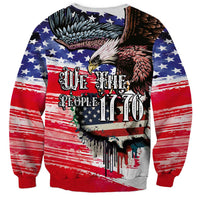 The United States Independence Day Sweatshirt We The People Watercolor Style
