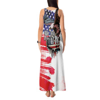 The United States Independence Day Tank Maxi Dress We The People Watercolor Style