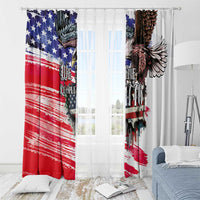 The United States Independence Day Window Curtain We The People Watercolor Style