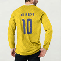 Colombia National Football Custom Button Sweatshirt Glory 2026 Inspired Sombrero Vueltiao